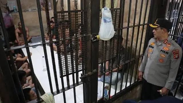 Sebuah Sel Tahanan Penjara Untuk Narapidana