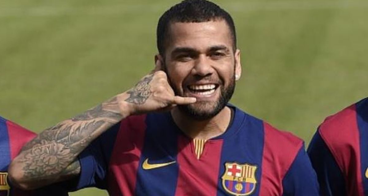 Pemain Profesional Brasil Dani Alves Sepakbola